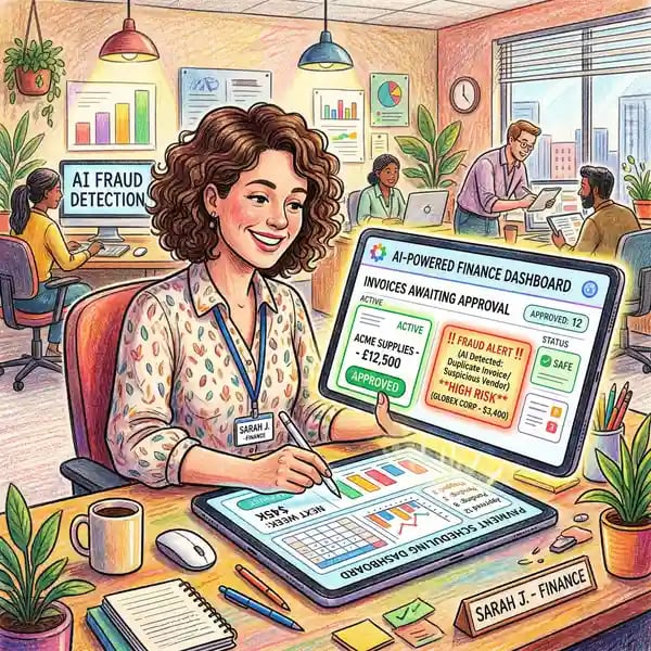 Dashboard showing real-time accounts payable metrics and automation rates