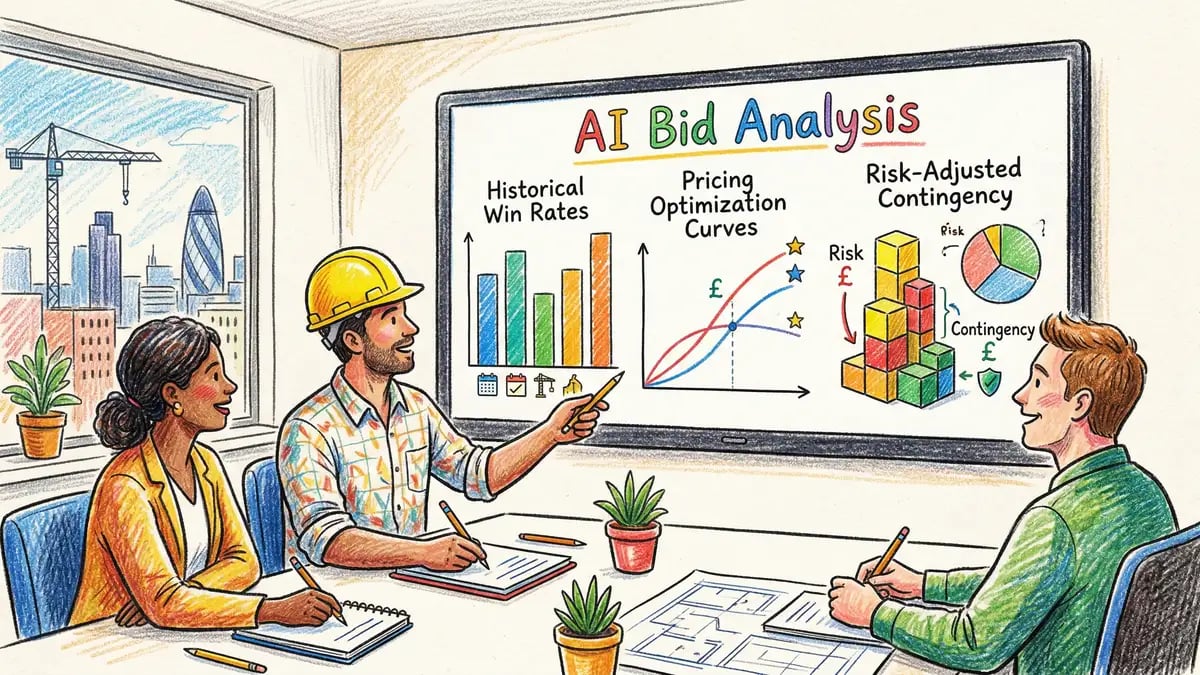 AI bid analysis software for construction tender pricing