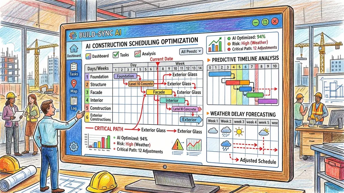 AI scheduling optimisation for construction project management