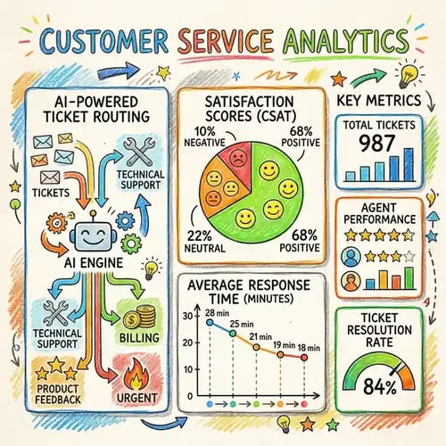 AI customer service ROI analytics and performance metrics