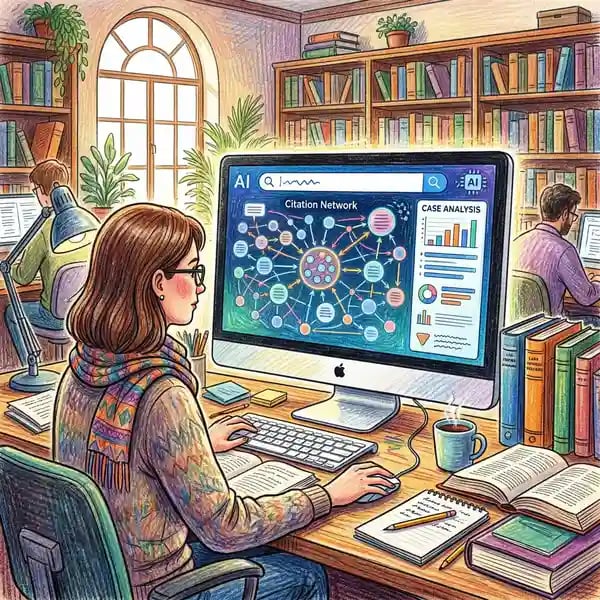 Legal research AI interface