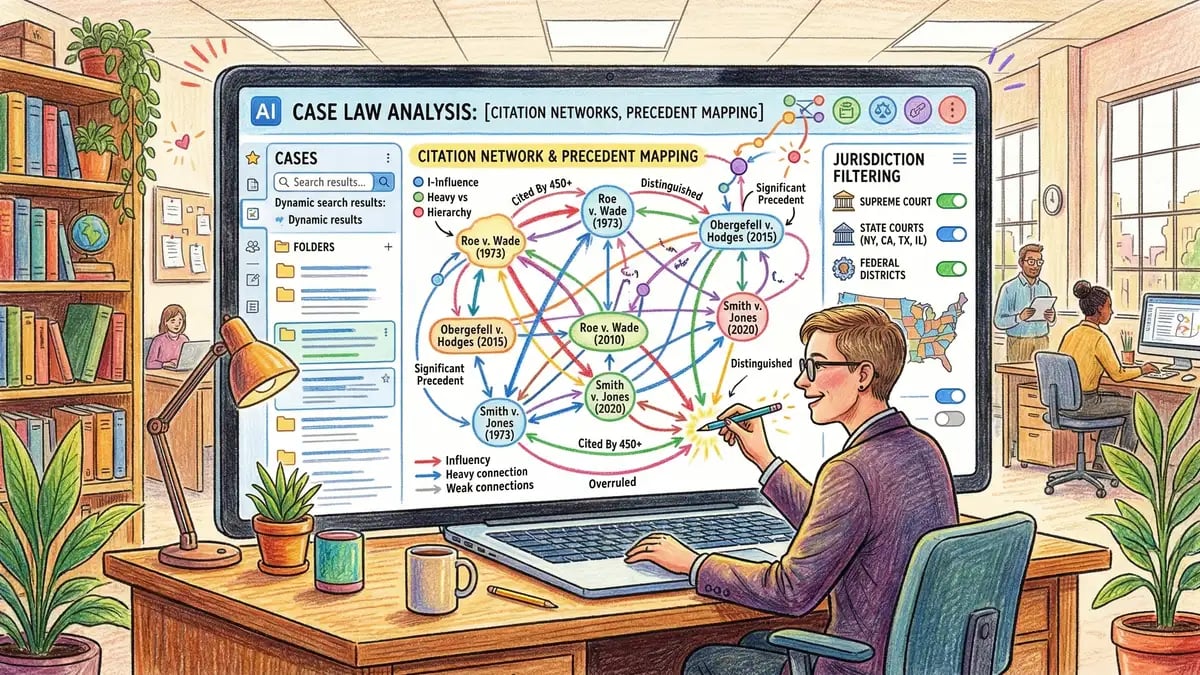 Westlaw Edge AI interface showing KeyCite citation verification with case status indicators