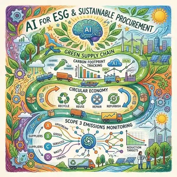 Sustainable procurement and ESG compliance with AI carbon tracking