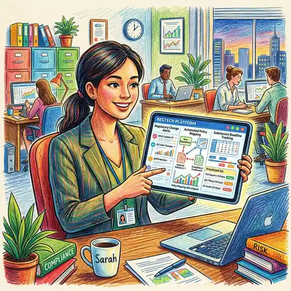 RegTech platform comparison chart showing features, pricing, and regulatory specialism for leading UK and European solutions.