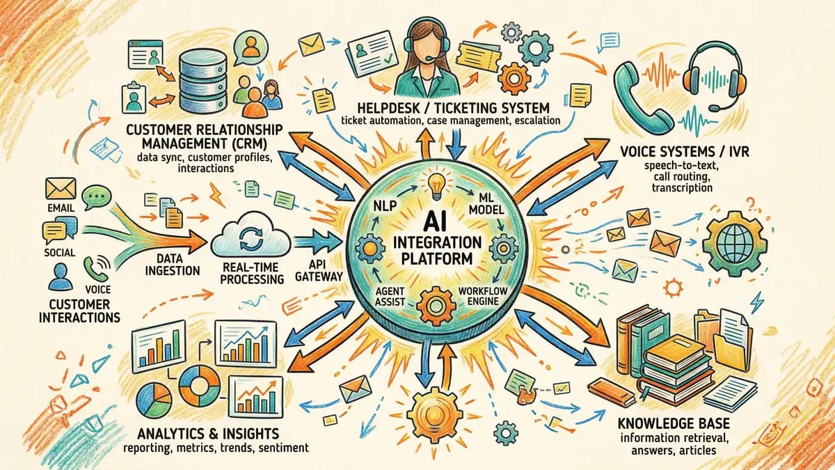 AI customer service tool integration architecture
