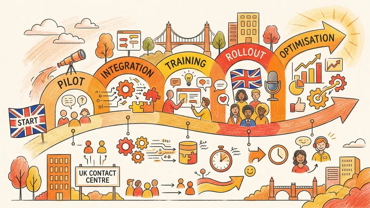 Phased conversational AI implementation roadmap