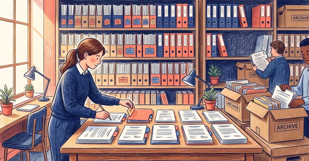 Legal precedent library being sorted, tagged and standardised in preparation for AI drafting