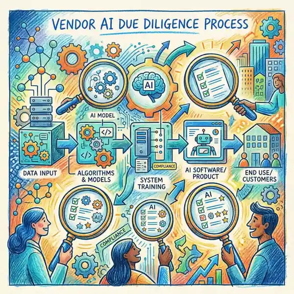 Vendor AI due diligence process with compliance checkpoints