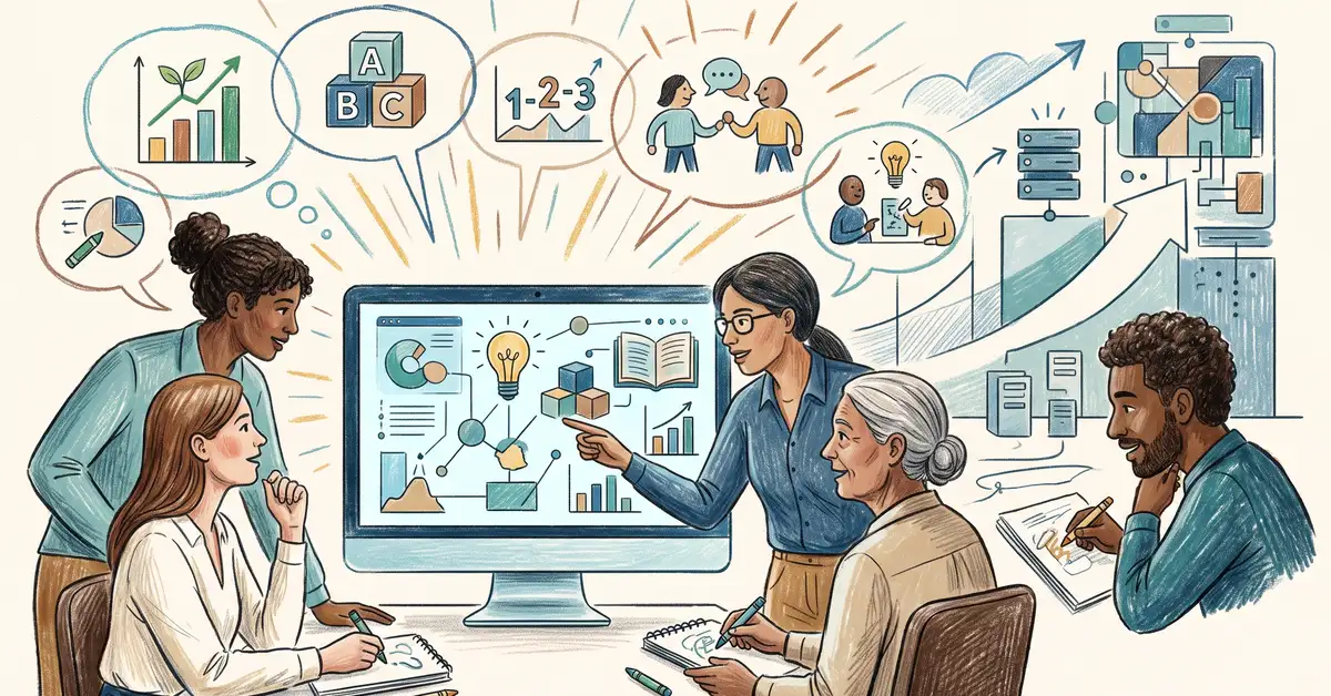 An education-first marketing team building AI capability together before scaling tools